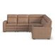 Dutch Desert Tan Leather 6 Piece Modular Zero Gravity Power Reclining Sectional with Power Lumbar and USB Charging