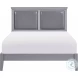 Seabright Gray King Upholstered Panel Bed