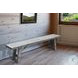 Maple Haze Alpine Gray 72" Dining Bench with Turnbuckle