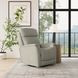 View Beige Leather Swivel Power Recliner With Power Headrest And Lumbar