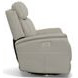 View Beige Leather Swivel Power Recliner With Power Headrest And Lumbar