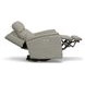 View Beige Leather Swivel Power Recliner With Power Headrest And Lumbar