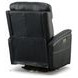 View Blue Leather Swivel Power Recliner With Power Headrest And Lumbar
