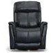 View Blue Leather Swivel Power Recliner With Power Headrest And Lumbar