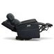 View Blue Leather Swivel Power Recliner With Power Headrest And Lumbar