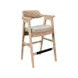 Brookline Wheat Custioned Seat Bar Stool Set of 2