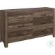 Corbin Rustic Brown Panel Bedroom Set