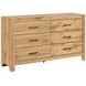 Corbin Natural Youth Panel Bedroom Set with Chevron Pattern