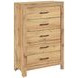 Corbin Natural Youth Panel Bedroom Set with Chevron Pattern