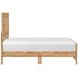 Corbin Natural Twin Panel Bed with Chevron Pattern