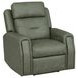 Felix Gray Leather Zero Gravity Triple Power Recliner with USB Charging and Heat Massage