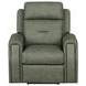 Felix Gray Leather Zero Gravity Triple Power Recliner with USB Charging and Heat Massage