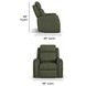 Felix Gray Leather Zero Gravity Triple Power Recliner with USB Charging and Heat Massage