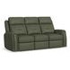 Felix Green Leather Zero Gravity Triple Power Reclining Living Room Set