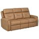 Felix Brown Leather 86" Zero Gravity Triple Power Reclining Sofa with USB Charging and Heat Massage