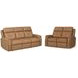 Felix Brown Leather Zero Gravity Triple Power Reclining Living Room Set