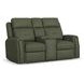 Felix Green Leather Zero Gravity Triple Power Reclining Living Room Set