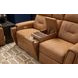 Felix Brown Leather 74" Zero Gravity Triple Power Reclining Loveseat with USB Charging and Heat Massage