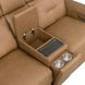 Felix Brown Leather 74" Zero Gravity Triple Power Reclining Loveseat with USB Charging and Heat Massage