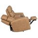 Felix Brown Leather 74" Zero Gravity Triple Power Reclining Loveseat with USB Charging and Heat Massage