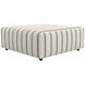 Micah Sand Castered Cocktail Square Ottoman