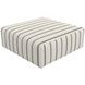 Micah Sand Castered Cocktail Square Ottoman