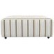 Micah Sand Castered Cocktail Square Ottoman