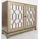 Casa Bella Vintage Silver 2 Door Mirrored Cabinet