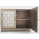 Casa Bella Vintage Silver 2 Door Mirrored Cabinet