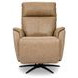 Cove Dune Leather Zero Gravity Swivel Power Recliner with USB Charging and Heat Massage