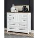 Franklin Harvest Oak and Natural White 8 Drawer Bureau Chest