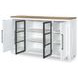 Franklin Harvest Oak and Natural White 4 Door Credenza