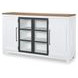 Franklin Harvest Oak and Natural White 4 Door Credenza