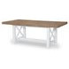 Franklin Harvest Oak and Natural White 98" Extendable Rectangular Dining Table
