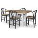 Franklin Harvest Oak and Aged Black Counter Height Dining Chair Set of 2