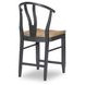 Franklin Harvest Oak and Aged Black Counter Height Dining Chair Set of 2