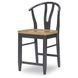 Franklin Harvest Oak and Aged Black Counter Height Dining Chair Set of 2