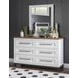 Dutton Natural White Rectangular Dresser Mirror