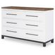 Dutton Natural White and Toasted Coconut Youth Panel Bedroom Set