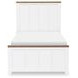 Dutton Natural White and Toasted Coconut Youth Panel Bedroom Set