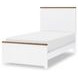 Dutton Natural White and Toasted Coconut Youth Panel Bedroom Set