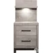 Zephyr Light Gray Storage Wall Bedroom Set