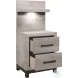 Zephyr Light Gray Storage Wall Bedroom Set