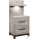 Zephyr Light Gray Storage Wall Bedroom Set