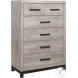 Zephyr Light Gray Storage Wall Bedroom Set