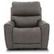 Carter Smoke Zero Gravity Triple Power Recliner with USB Charging and Heat Massage
