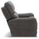 Carter Smoke Zero Gravity Triple Power Recliner with USB Charging and Heat Massage