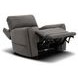 Carter Smoke Zero Gravity Triple Power Recliner with USB Charging and Heat Massage