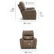 Carter Cappuccino Zero Gravity Triple Power Rocking Recliner with USB Charging and Heat Massage