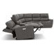 Carter Smoke 6 Piece Modular Zero Gravity Power Reclining Sectional with Power Lumbar and USB Charging
